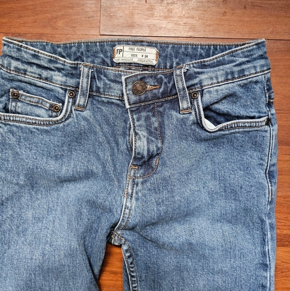 Free People Womens Flare Jeans Blue Size 24 - Picture 2 of 12